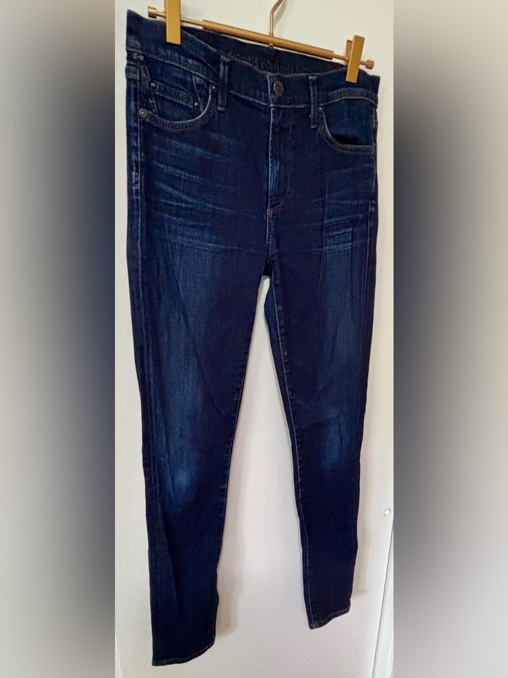 Citizens Of Humanity| Deep Indigo Denim High-Rise Rocket Skinny Jeans Sz 27 - Picture 4 of 10